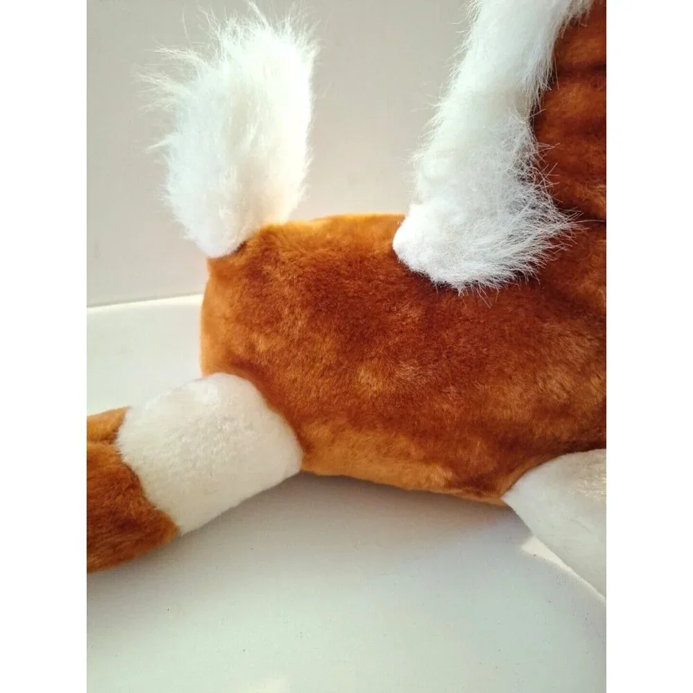 Lynn Weisberg 1985 Brown White Plush Horse Pony Bow Enesco - Picture 14 of 16